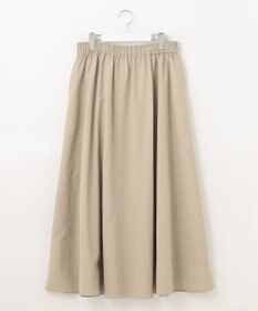 UNFILO 【洗える】撥水ナイロンタフタ ロングスカート