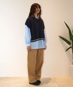 J.PRESS YORK STREET 【WOMEN】チルデンクルーネック ニットベスト