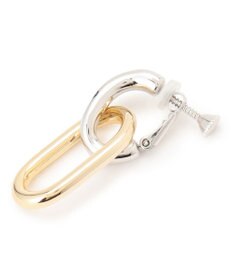 23区 【先行予約】コンビカラー オーバル イヤリング