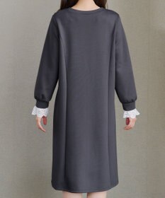 Tiaclasse コットンレースドッキングカットソーワンピース