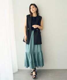 YECCA VECCA コットンスムースノースリーブトップス