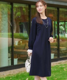 Tiaclasse L コットンレースドッキングカットソーワンピース