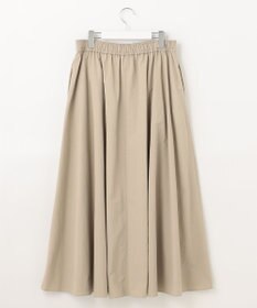 UNFILO 【洗える】撥水ナイロンタフタ ロングスカート