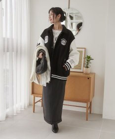 WEGO 【ユニセックス着用ITEM/SMLサイズ展開】メルトンワッペンスタジャン