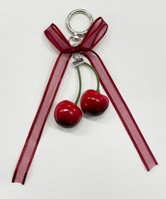 WEGO ビッグチェリーリボンキーホルダー