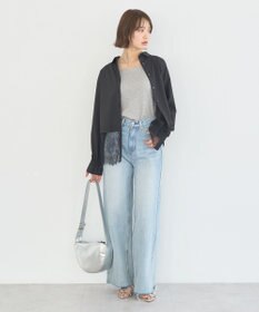 earth music&ecology 【予約】適ON レースヘムシャツ