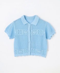 組曲 KIDS 【S-Lサイズ】クロッシェライク　カーディガン