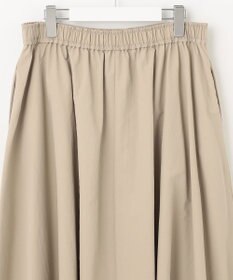 UNFILO 【洗える】撥水ナイロンタフタ ロングスカート