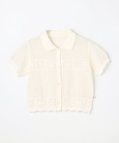 組曲 KIDS 【S-Lサイズ】クロッシェライク　カーディガン