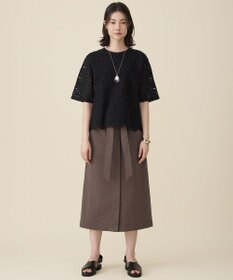 自由区 エンブロイダリー ニット