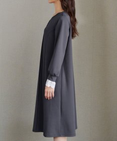 Tiaclasse コットンレースドッキングカットソーワンピース