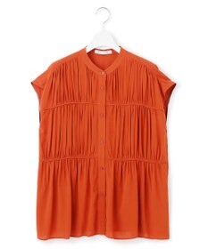 23区 S 【接触冷感/WEB&一部店舗限定】レーヨンスパローン ティアード ブラウス