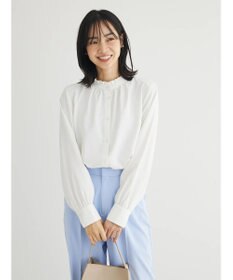 Green Parks ＢＰ　ケア楽　スタンドフリルブラウス