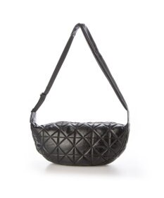 UNBILLION カシュカシュ cachecache / ソフト合皮キルティングハーフムーンショルダー