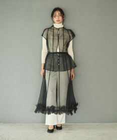 #Newans オーガンジーオリガミヘムスカート