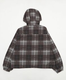 WEGO 【ユニセックス着用ITEM/MLサイズ展開】チェックロゴフードブルゾン