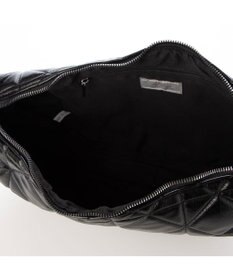 UNBILLION カシュカシュ cachecache / ソフト合皮キルティングハーフムーンショルダー