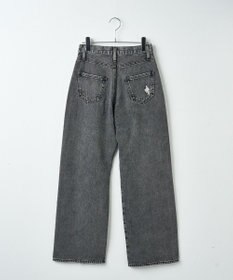 WEGO ヴィンテージウォッシュダメージデニムパンツ