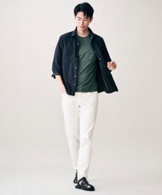 JOSEPH ABBOUD 【2WAY・リバーシブル・七分袖】リバーシブルストライプ シャツ