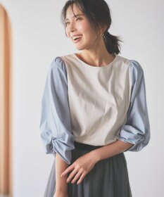 ANY 【洗濯機可】着映える袖ねじりトップス