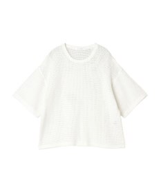 AMERICAN HOLIC 透かし編み半袖ニットプルオーバー