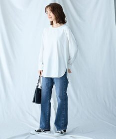 ANY リブポイントテールＴシャツ