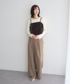 YECCA VECCA 金釦ワイドパンツ