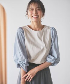 ANY 【洗濯機可】着映える袖ねじりトップス