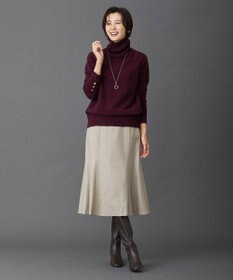 J.PRESS LADIES 【洗える】フラノハンドウォッシュ マーメイド スカート