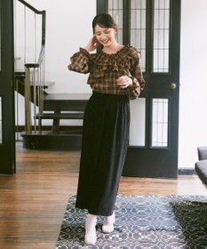 earth music&ecology シャイニーベロアスカート