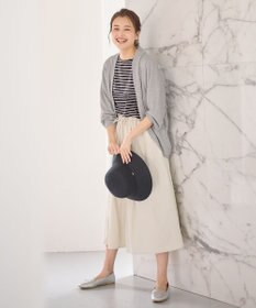 ANY 【ウエストゴム】ナイロンベイカーフレアスカート