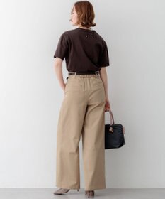 23区 【見上愛さん着用/Oggi掲載】ストレッチギャバ チノ ワイド パンツ