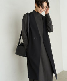 UNFILO 【洗える】ハイネックＩラインニットワンピース