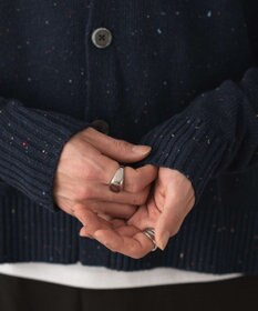 WEGO ネップクルーネックカーディガン