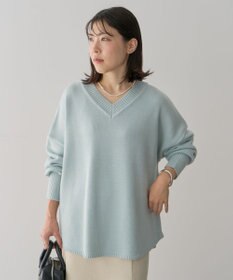 Green Parks 洗える　Ｖネックニットプルオーバー