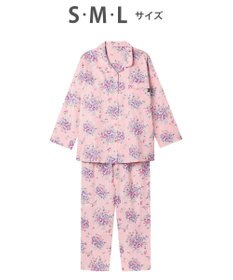 WACOAL パジャマ 長袖 長ズボン 綿100%(本体) ミントン レディース NDX540 /ワコール