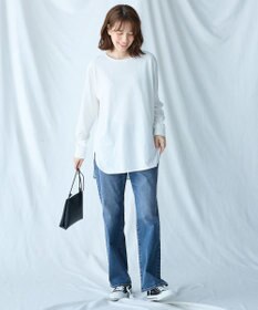 ANY リブポイントテールＴシャツ