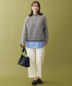 ANY L 【5色展開】バイカラーMIXニット