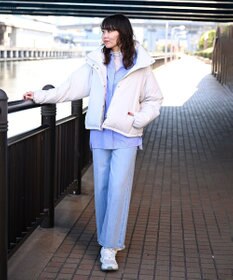 KWD 【日本製/高品質ダウン】STAND COLLAR DOWN BLOUSON ダウンブルゾン