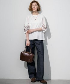 23区 【滝沢眞規子さん着用/VERY・Oggi掲載】23区DENIM ストレッチ ワイドパンツ