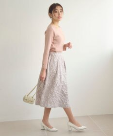 Feroux 【セットアイテム】ニット×ジャガードスカート セット