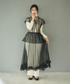 #Newans オーガンジーオリガミヘムスカート