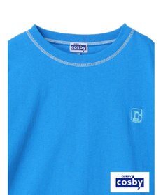 earth music&ecology Ｃｏｓｂｙ×ｅａｒｔｈ　配色ステッチロングＴシャツ