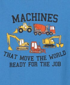 ANY KIDS 【洗濯機可能】はたらく車プリント 半袖Tシャツ