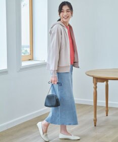 ANY L フロントスリットデニムスカート