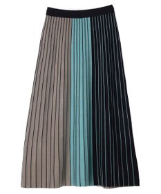 CRAFT STANDARD BOUTIQUE マルチストライプバイカラーニットスカート