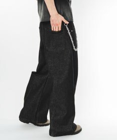 WEGO ファイヤーマンバギーデニムパンツ
