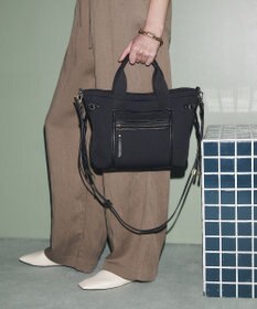 TOPKAPI 【新色追加】【TREASURE TOPKAPI】ネオプレン フロントポケット 2way ショルダー付き ミニトートバッグ