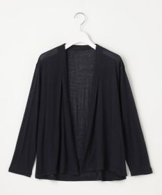 J.PRESS LADIES L 【洗える】ミラノ風天竺シアー カーディガン