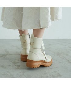 MODE ET JACOMO <carino>厚底レースアップブーツ